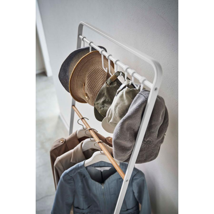 コートハンガー 山崎実業 正規品 TOWER タワー 帽子収納フック付き コートハンガー コートフック コート掛け  ホワイト | tower | 07