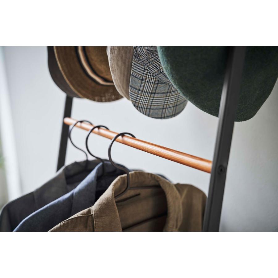 コートハンガー 山崎実業 正規品 TOWER タワー 帽子収納フック付き コートハンガー コートフック コート掛け  ブラック | tower | 04