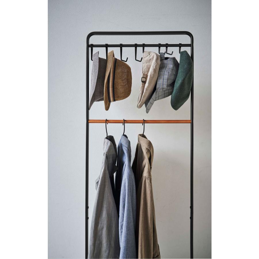 コートハンガー 山崎実業 正規品 TOWER タワー 帽子収納フック付き コートハンガー コートフック コート掛け  ブラック | tower | 05