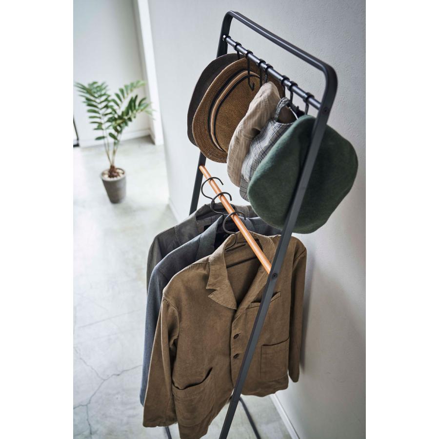 コートハンガー 山崎実業 正規品 TOWER タワー 帽子収納フック付き コートハンガー コートフック コート掛け  ブラック | tower | 07