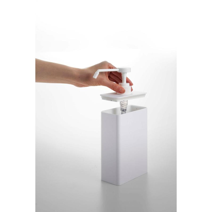 スプレーボトル 山崎実業 正規品 TOWER タワー アルコール除菌スプレーボトル スクエア スリム アルコールボトル 除菌スプレーボトル  ホワイト | tower | 04