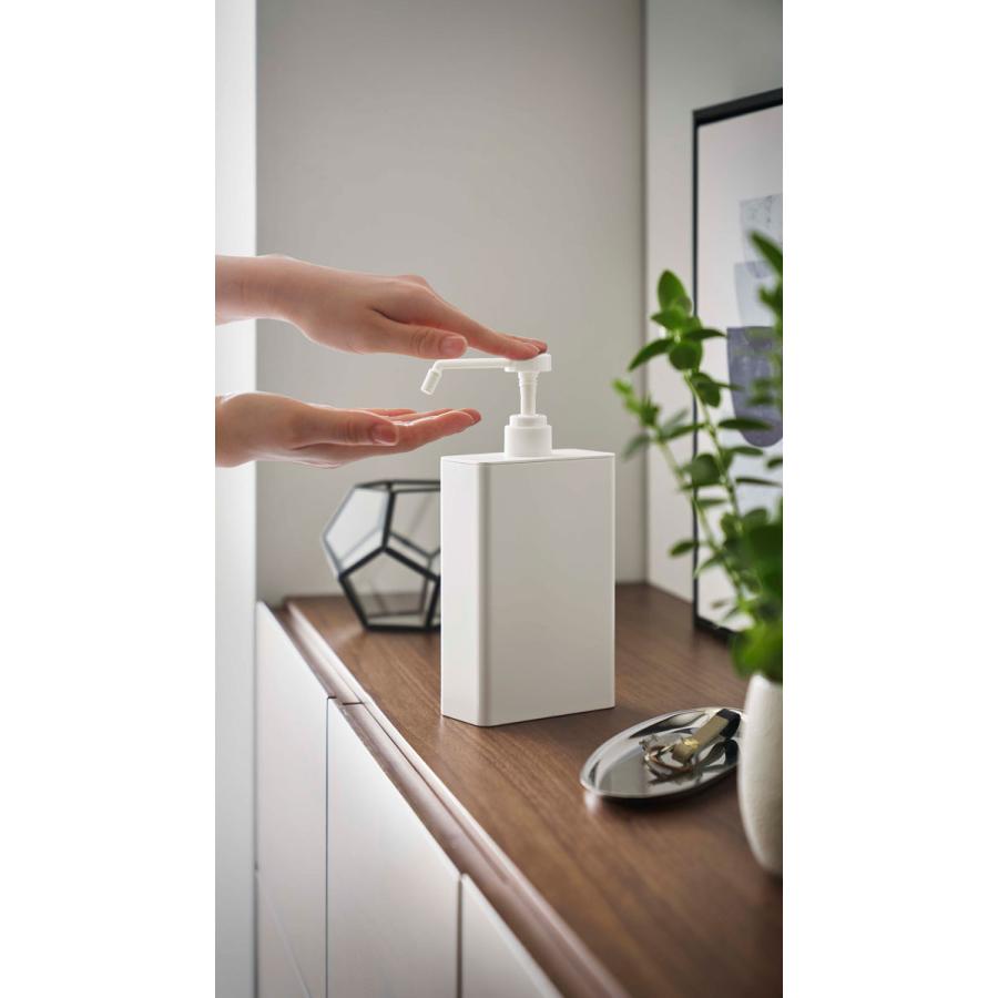 スプレーボトル 山崎実業 正規品 TOWER タワー アルコール除菌スプレーボトル スクエア スリム アルコールボトル 除菌スプレーボトル  ホワイト | tower | 08