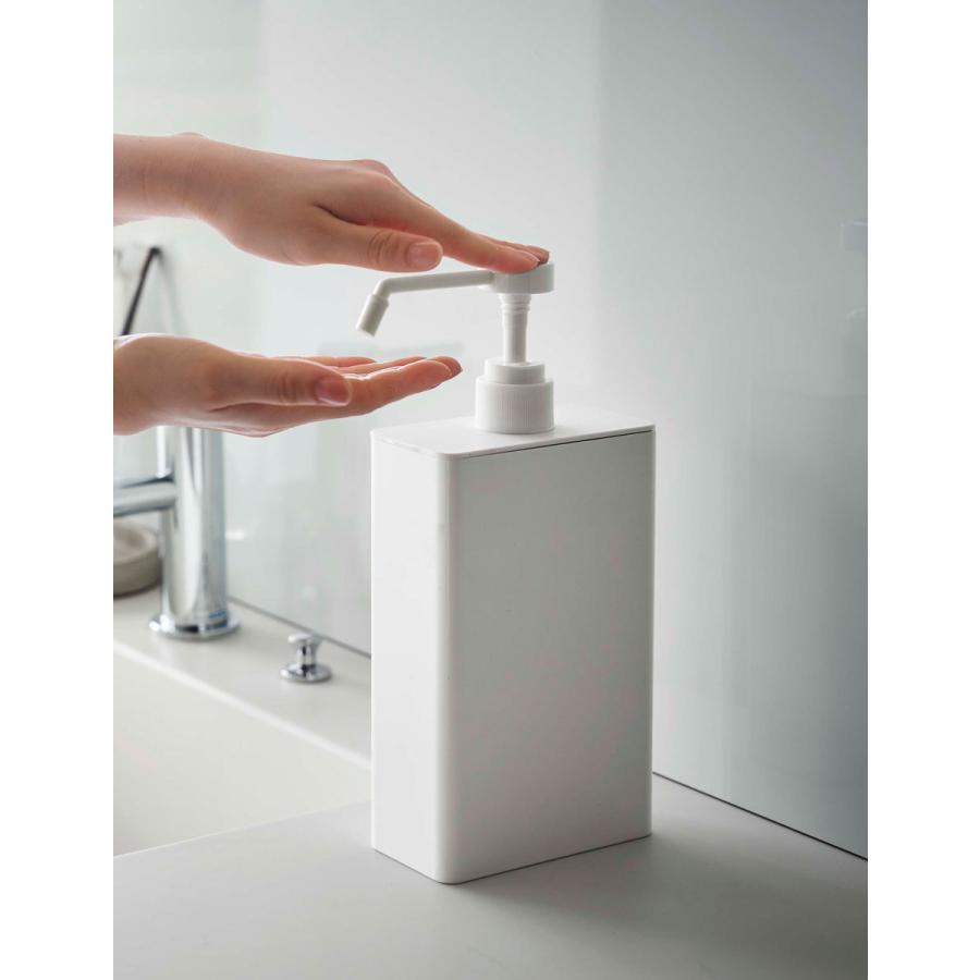 スプレーボトル 山崎実業 正規品 TOWER タワー アルコール除菌スプレーボトル スクエア スリム アルコールボトル 除菌スプレーボトル  ホワイト | tower | 09