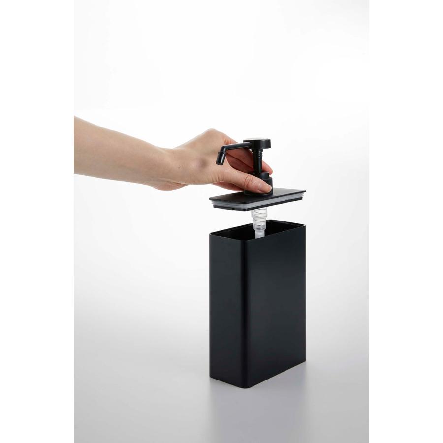 スプレーボトル 山崎実業 正規品 TOWER タワー アルコール除菌スプレーボトル スクエア スリム アルコールボトル 除菌スプレーボトル  ブラック | tower | 04