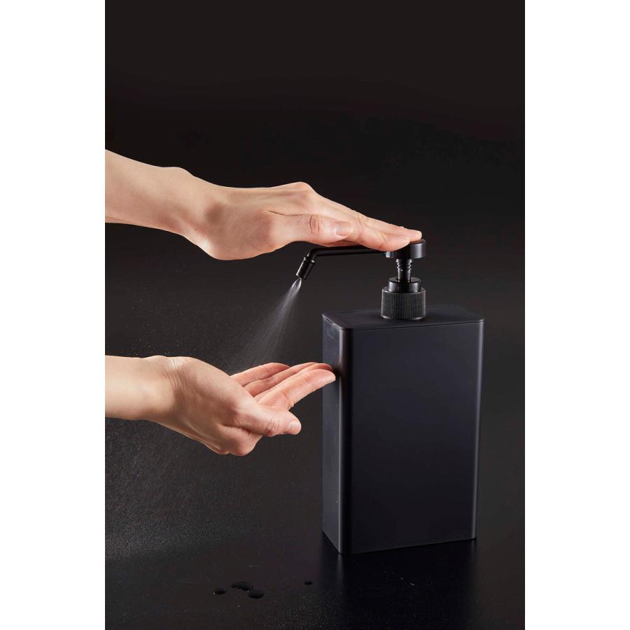 スプレーボトル 山崎実業 正規品 TOWER タワー アルコール除菌スプレーボトル スクエア スリム アルコールボトル 除菌スプレーボトル  ブラック | tower | 05