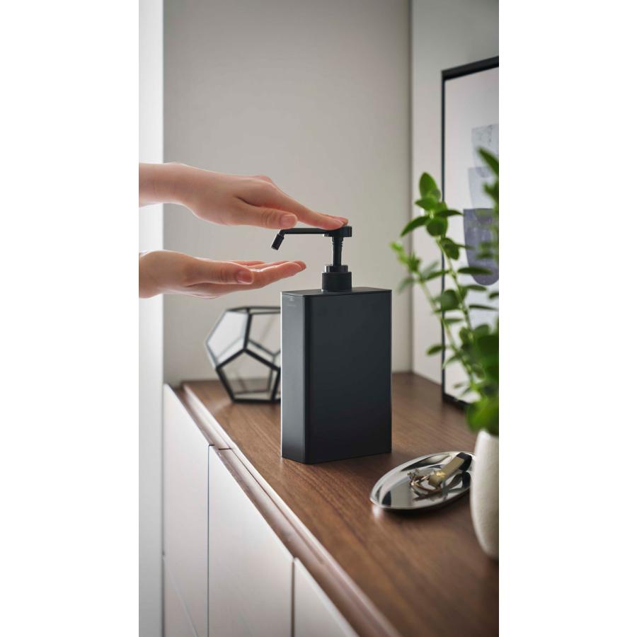 スプレーボトル 山崎実業 正規品 TOWER タワー アルコール除菌スプレーボトル スクエア スリム アルコールボトル 除菌スプレーボトル  ブラック | tower | 08