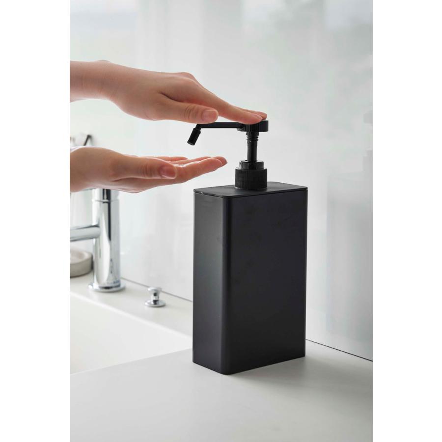 スプレーボトル 山崎実業 正規品 TOWER タワー アルコール除菌スプレーボトル スクエア スリム アルコールボトル 除菌スプレーボトル  ブラック | tower | 09