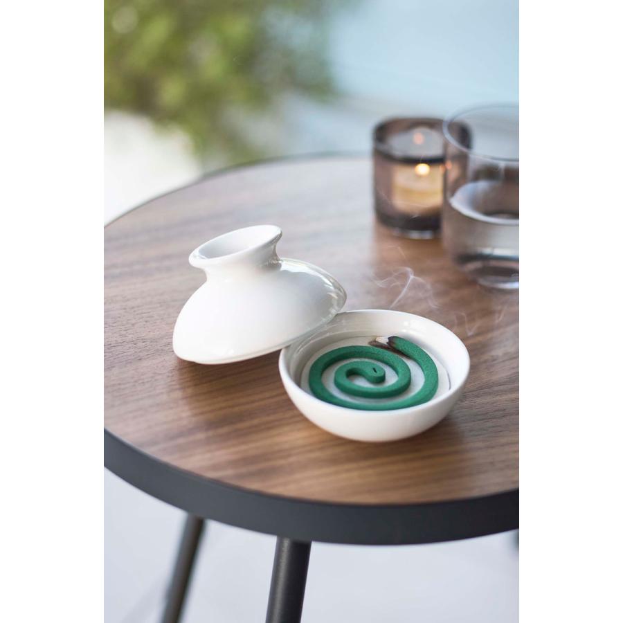 蚊取り線香入れ 山崎実業 正規品 TOWER タワー 蚊取りポット ミニ 蚊遣り 蚊やり器  ホワイト | tower | 02