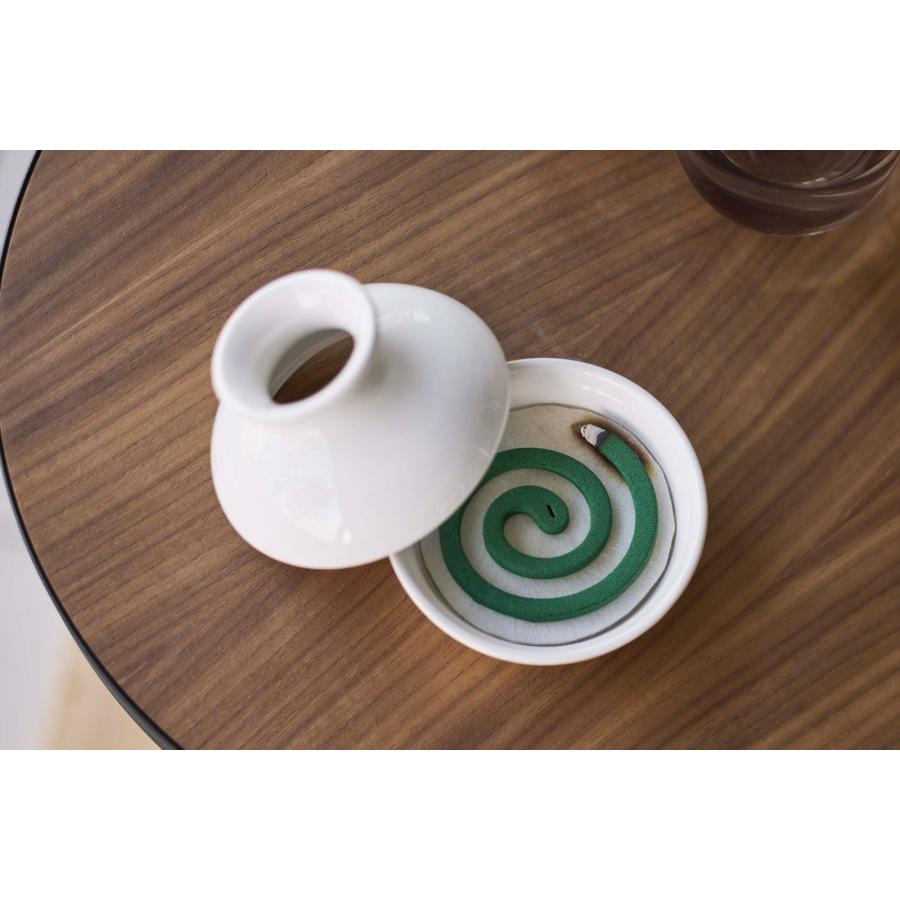 蚊取り線香入れ 山崎実業 正規品 TOWER タワー 蚊取りポット ミニ 蚊遣り 蚊やり器  ホワイト | tower | 06