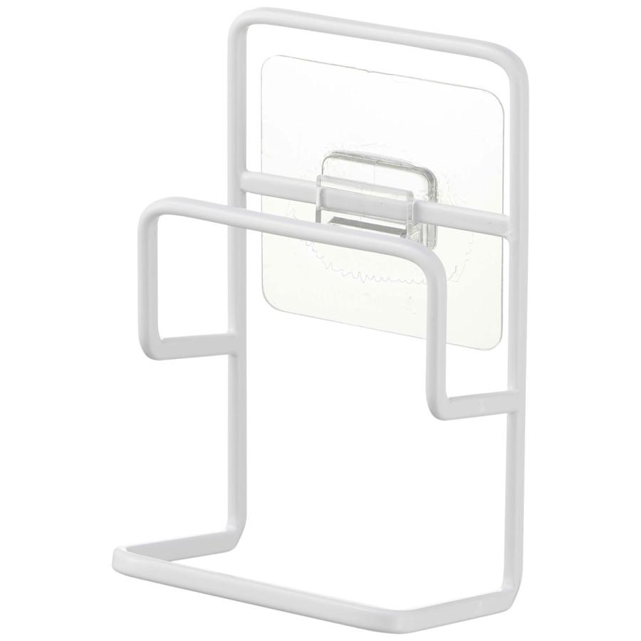 スポンジラック 山崎実業 正規品 TOWER タワー フィルムフックスポンジホルダー ダブル キッチンスポンジ収納  ホワイト | tower | 01