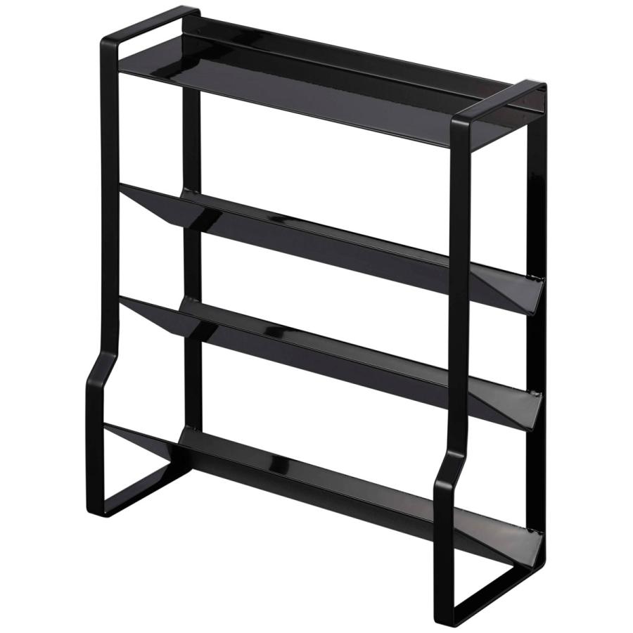 調味料ラック 山崎実業 正規品 TOWER タワー スリムスパイスラック4段 スパイスラック  ブラック | tower | 01