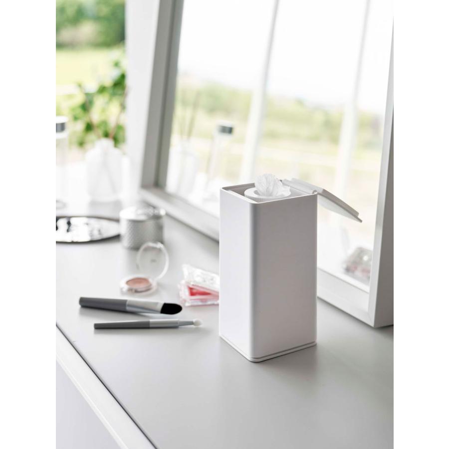 ウェットティッシュケース 山崎実業 正規品 TOWER タワー ロール型ウェットティッシュケース ウエットシートケース ロールウェットティッシュケース ホワイト | tower | 04