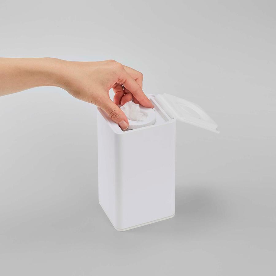 ウェットティッシュケース 山崎実業 正規品 TOWER タワー ロール型ウェットティッシュケース ウエットシートケース ロールウェットティッシュケース ホワイト | tower | 09