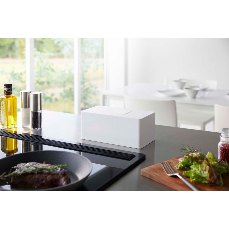 ウェットシートケース 山崎実業 正規品 TOWER タワー 住居用ウェットクリーナーシート＆おしり拭きケース ウェットティッシュケース  ホワイト | tower | 02