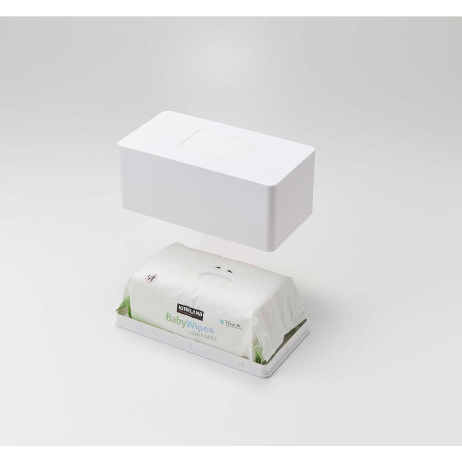 ウェットシートケース 山崎実業 正規品 TOWER タワー 住居用ウェットクリーナーシート＆おしり拭きケース ウェットティッシュケース  ホワイト | tower | 06