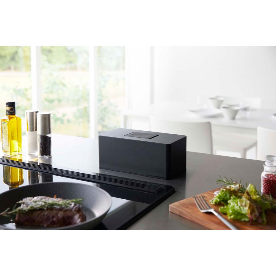 ウェットシートケース 山崎実業 正規品 TOWER タワー 住居用ウェットクリーナーシート＆おしり拭きケース ウェットティッシュケース  ブラック | tower | 02