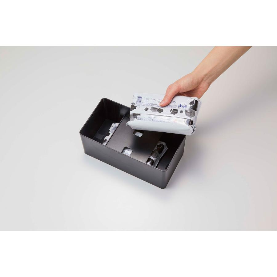 ウェットシートケース 山崎実業 正規品 TOWER タワー 住居用ウェットクリーナーシート＆おしり拭きケース ウェットティッシュケース  ブラック | tower | 08