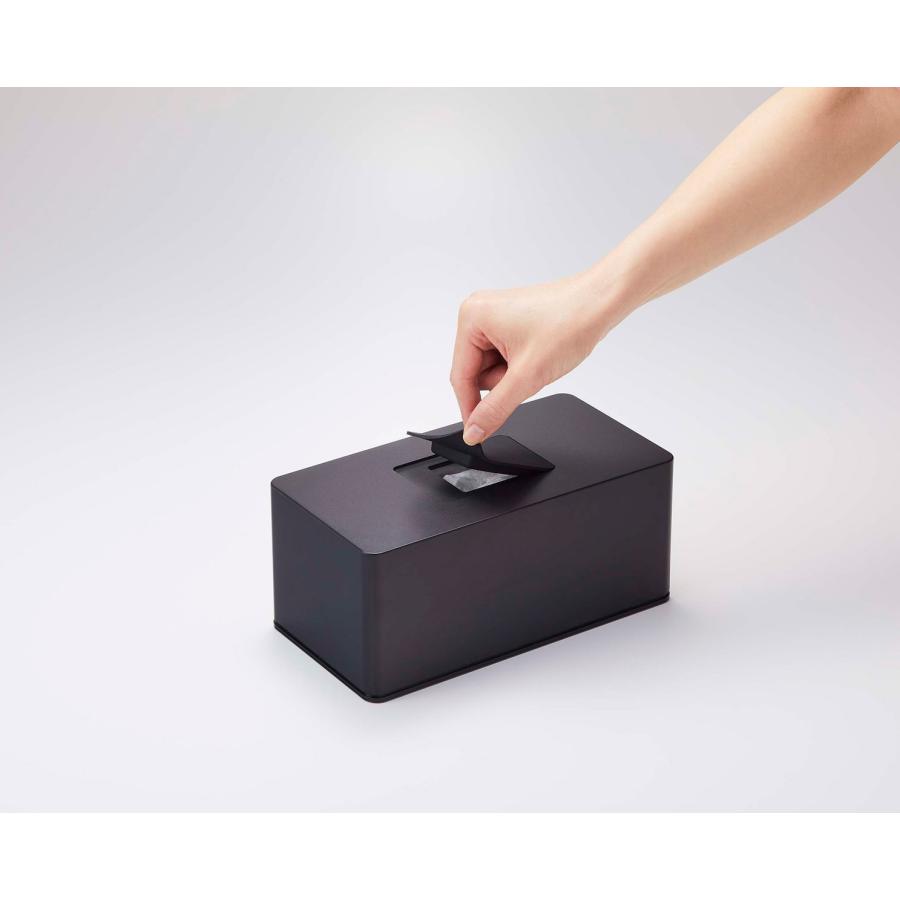 ウェットシートケース 山崎実業 正規品 TOWER タワー 住居用ウェットクリーナーシート＆おしり拭きケース ウェットティッシュケース  ブラック | tower | 09
