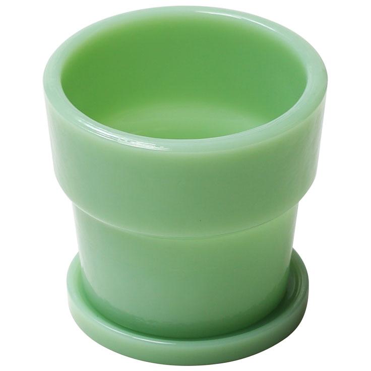 プランターポット 正規品 ideaco イデアコ Milk Glass Planter Pot3 鉢植え 植木鉢 ミルクガラスプランターポット3 ジェード | 