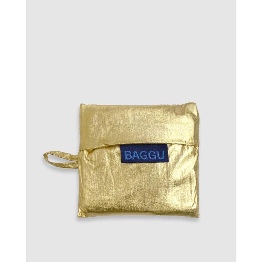 エコバッグ バグー 正規品 BAGGU バグゥ ベビーバグゥ メタリック 折りたたみ Baby Baggu Metallic ゴールド | BAGGU | 02