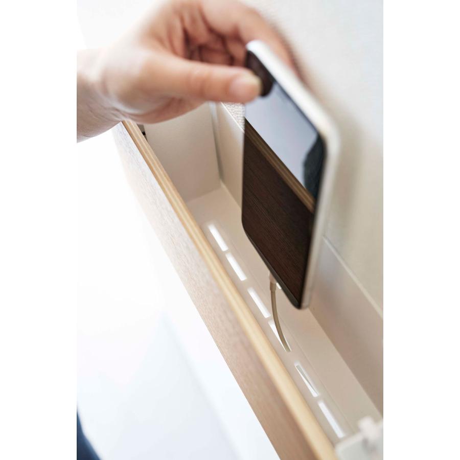 リモコンスタンド 山崎実業 正規品 RIN リン 石こうボード壁対応 タブレット＆リモコンホルダー リモコンラック リモコン収納  ナチュラル |  | 05