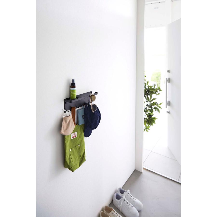 傘立て 山崎実業 正規品 TOWER タワー 石こうボード壁対応 トレー付きアンブレラホルダー 傘たて 傘スタンド  ブラック | tower | 03