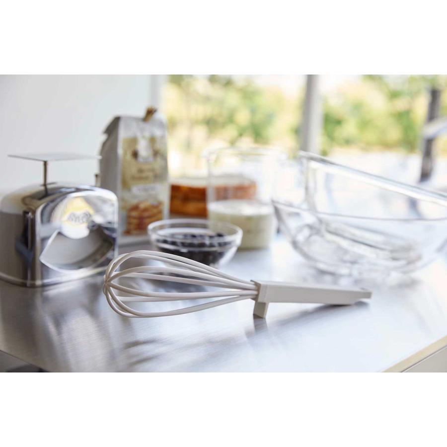 キッチンツール 山崎実業 正規品 tower タワー シリコーンハンドル 泡だて器 調理器具 調理ツール  6362 ホワイト | tower | 02