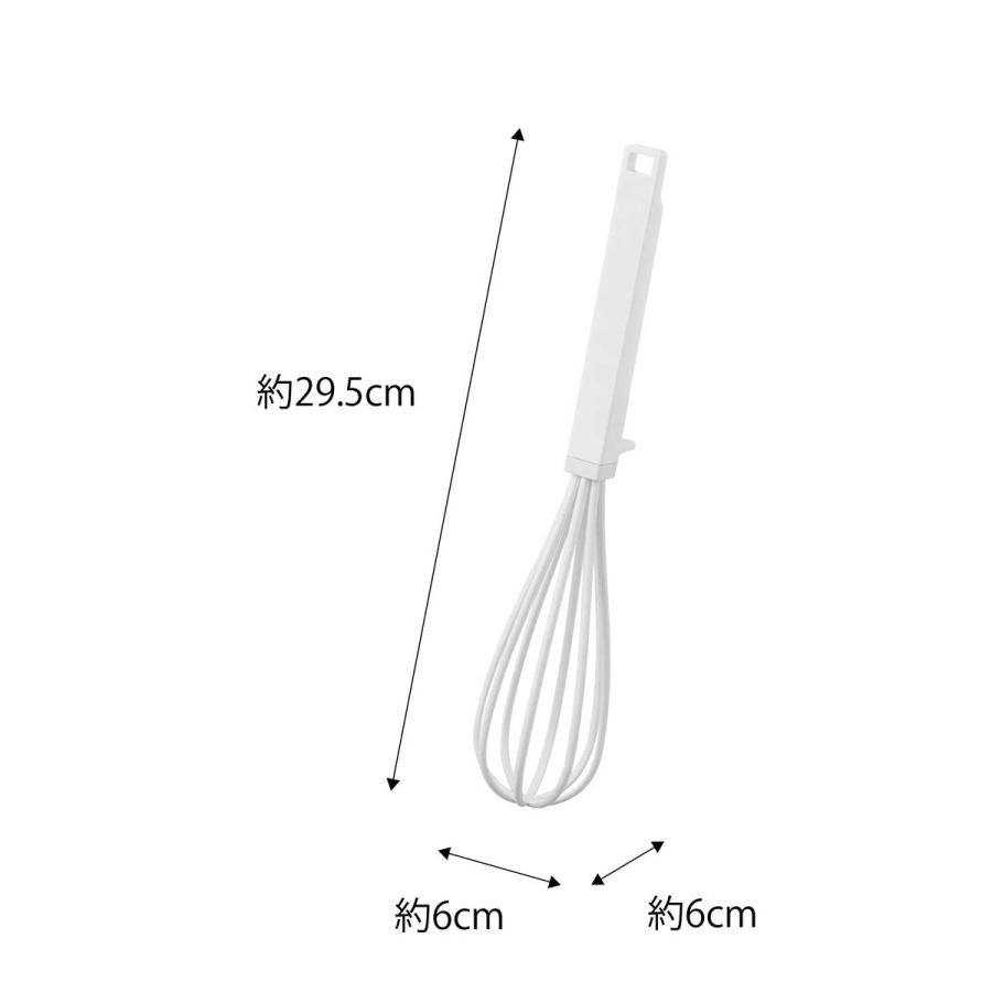 キッチンツール 山崎実業 正規品 tower タワー シリコーンハンドル 泡だて器 調理器具 調理ツール  6362 ホワイト | tower | 06