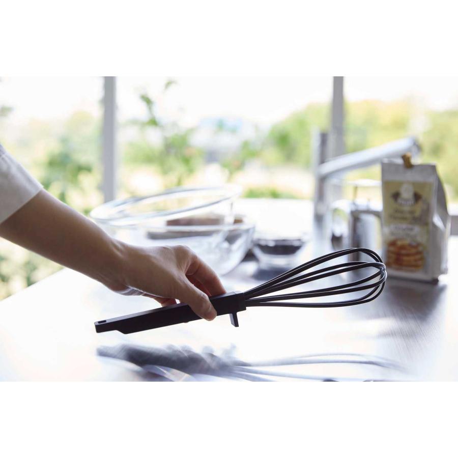 キッチンツール 山崎実業 正規品 tower タワー シリコーンハンドル 泡だて器 調理器具 調理ツール  6363 ブラック | tower | 03