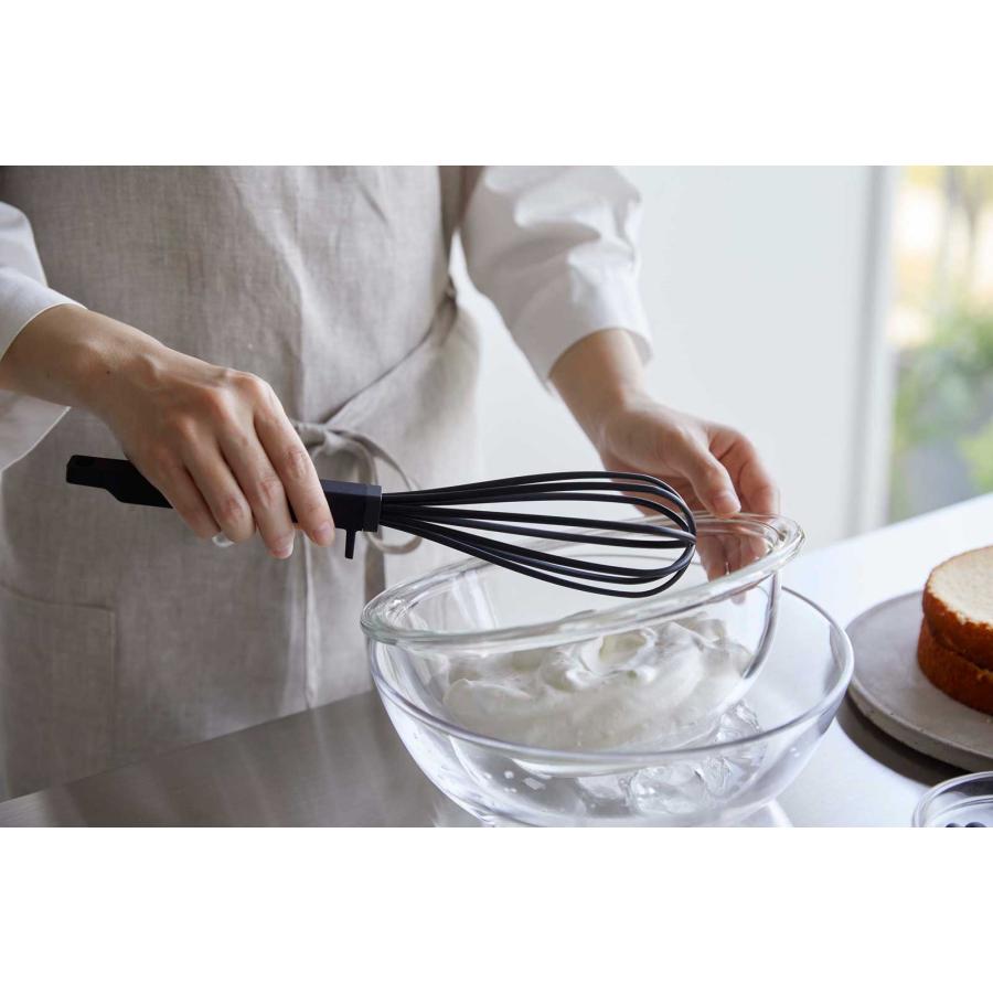 キッチンツール 山崎実業 正規品 tower タワー シリコーンハンドル 泡だて器 調理器具 調理ツール  6363 ブラック | tower | 04
