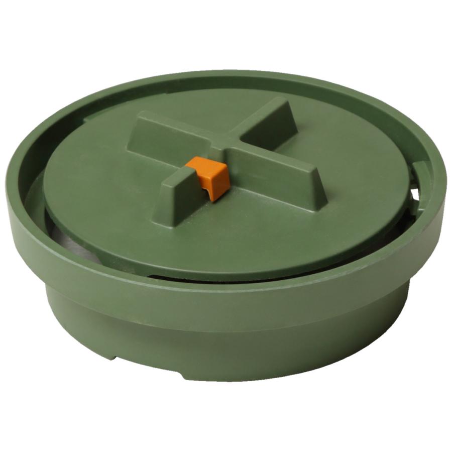 蚊取り線香入れ 正規品 ideaco イデアコ 蚊取り線香入れ マンホール 蚊遣り 蚊やり器 Kayari Manhole モスグリーン | 