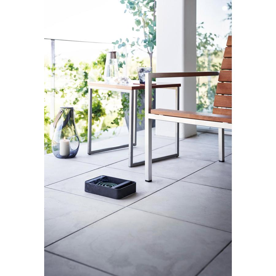 蚊取り線香入れ 山崎実業 正規品 tower タワー ハンドル付き蚊取り線香スタンド 蚊遣り 蚊やり器  ブラック | tower | 06