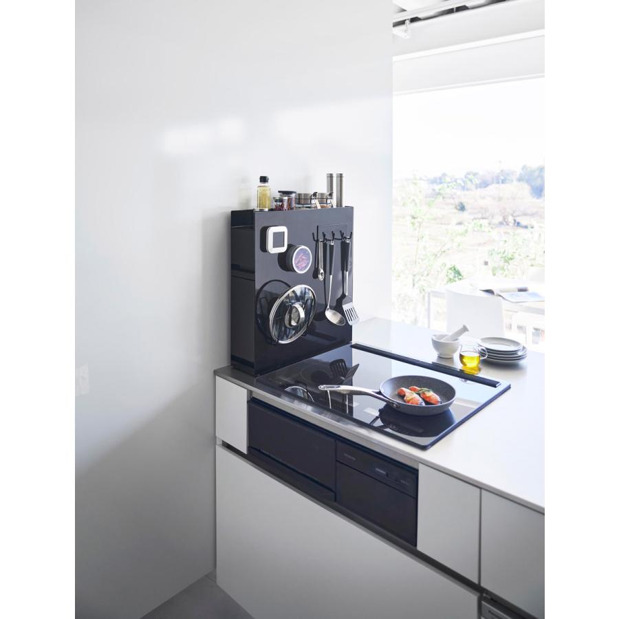 調味料ラック 山崎実業 正規品 tower タワー 隠せる調味料ラック 2段 スパイスラック  ブラック | tower | 02