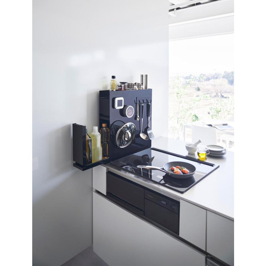 調味料ラック 山崎実業 正規品 tower タワー 隠せる調味料ラック 2段 スパイスラック  ブラック | tower | 03