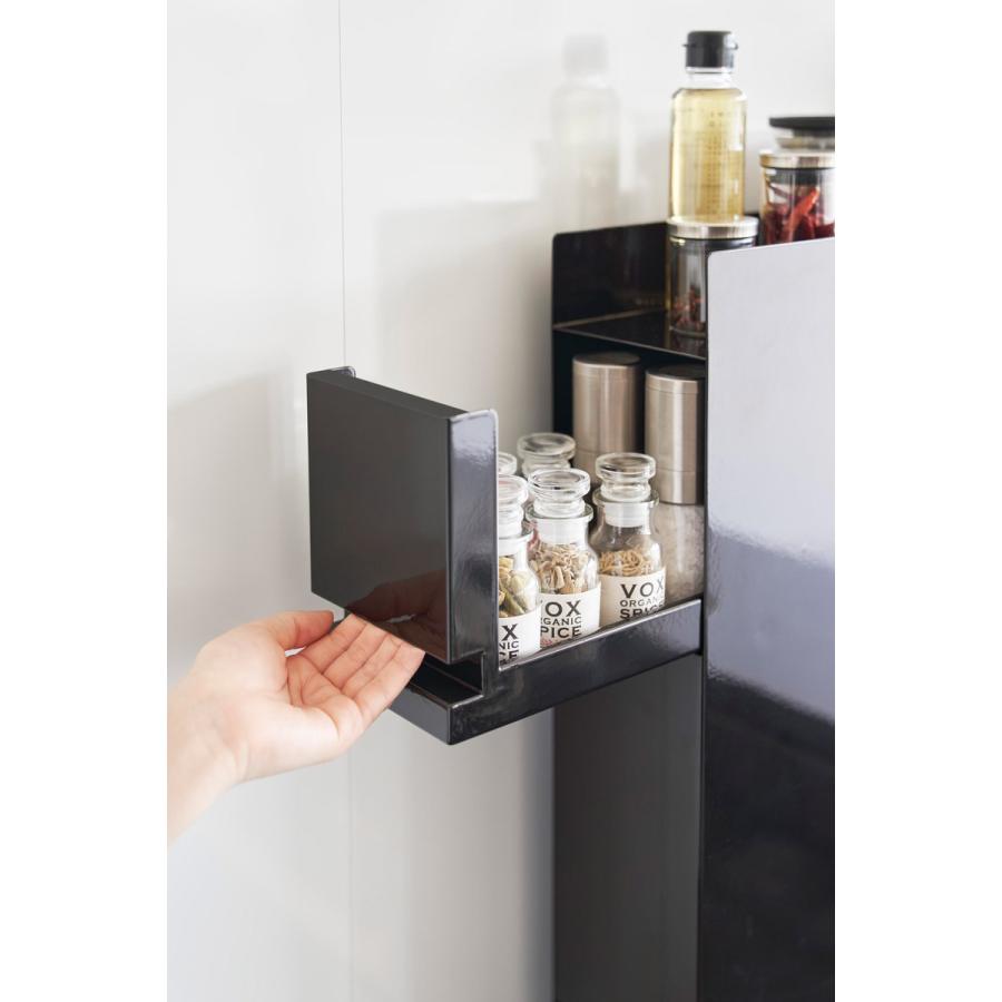 調味料ラック 山崎実業 正規品 tower タワー 隠せる調味料ラック 2段 スパイスラック  ブラック | tower | 07