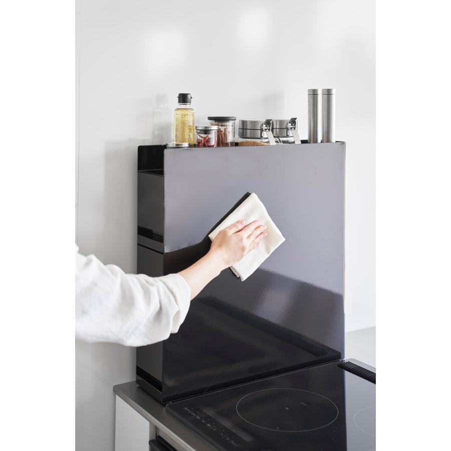 調味料ラック 山崎実業 正規品 tower タワー 隠せる調味料ラック 2段 スパイスラック  ブラック | tower | 08