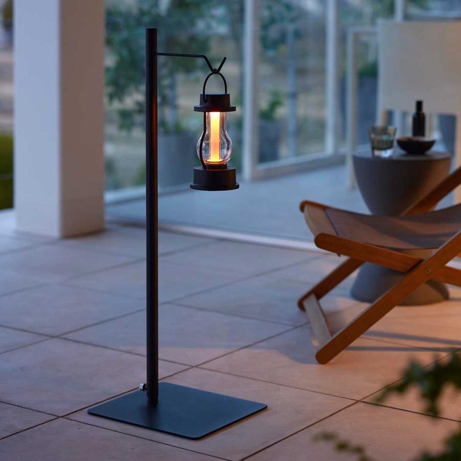 ランタンスタンド 山崎実業 正規品 tower タワー 高さ伸縮ランタンスタンド ランタンハンガー ランタンポール  ブラック | tower