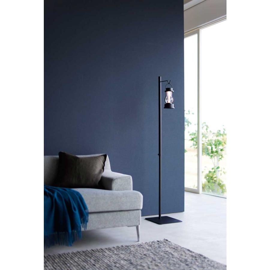 ランタンスタンド 山崎実業 正規品 tower タワー 高さ伸縮ランタンスタンド ランタンハンガー ランタンポール  ブラック | tower | 06