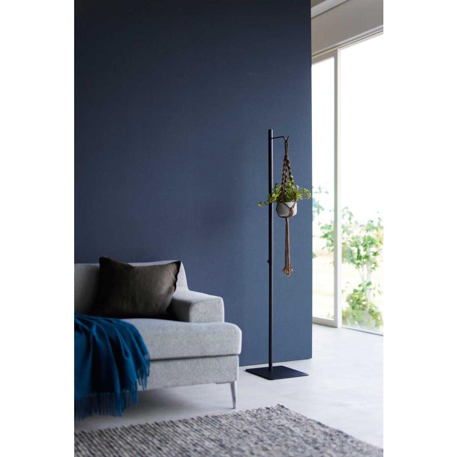 ランタンスタンド 山崎実業 正規品 tower タワー 高さ伸縮ランタンスタンド ランタンハンガー ランタンポール  ブラック | tower | 07