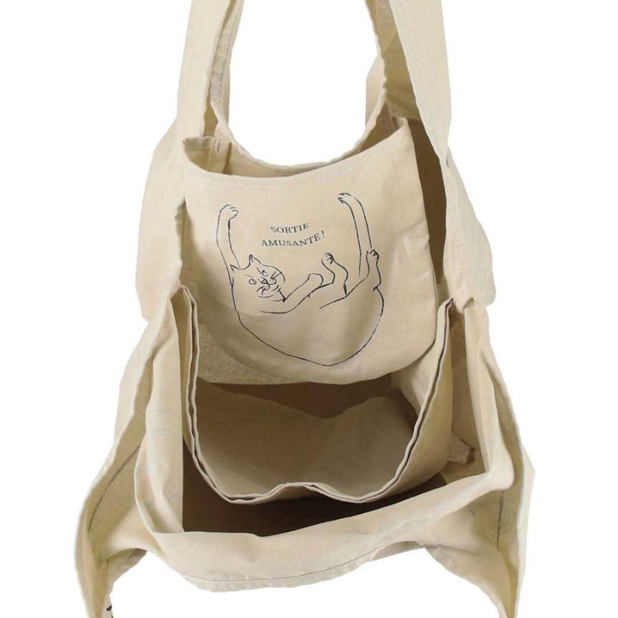 2023新作 エコバッグ 正規品 ROOTOTE ルートート NA.ルーショッパー.マルシェ 折りたたみ 収納コンパクト ROO-shopper marche-C 1190 クレイ｜back｜05