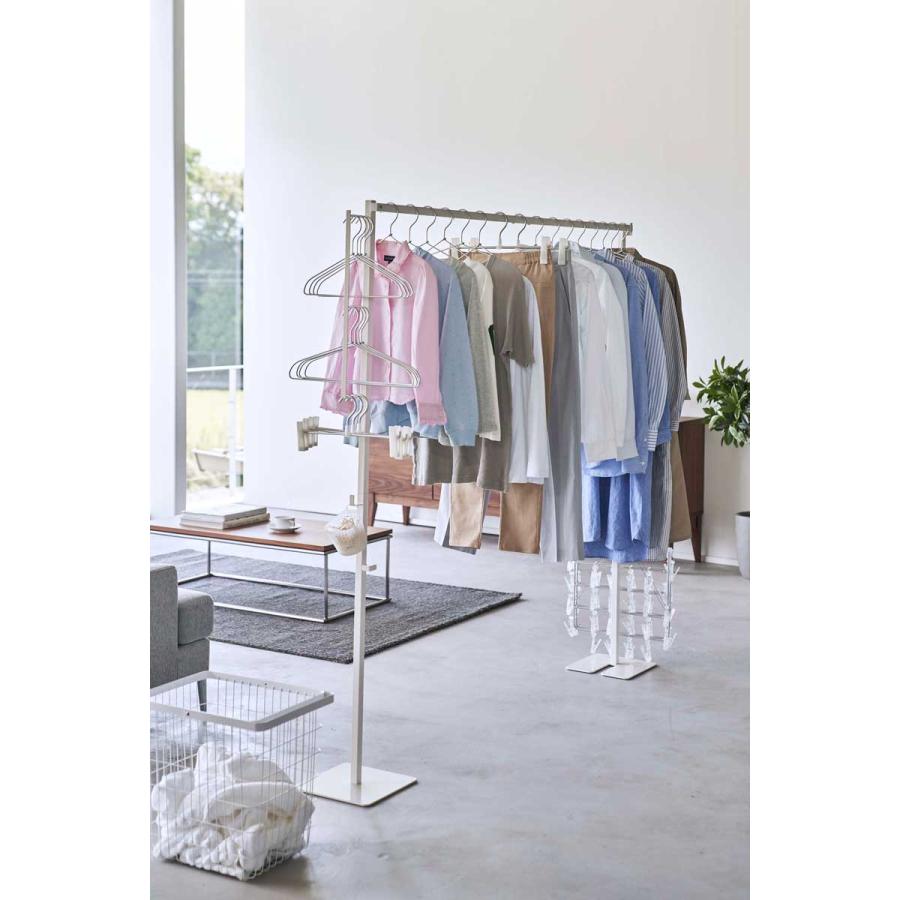 室内干し 山崎実業 正規品 tower タワー 折り畳み室内物干し 室内物干し  ホワイト | tower | 02