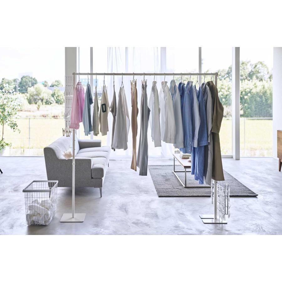 室内干し 山崎実業 正規品 tower タワー 折り畳み室内物干し 室内物干し  ホワイト | tower | 03