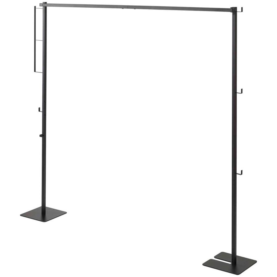 室内干し 山崎実業 正規品 tower タワー 折り畳み室内物干し 室内物干し  ブラック | tower | 01