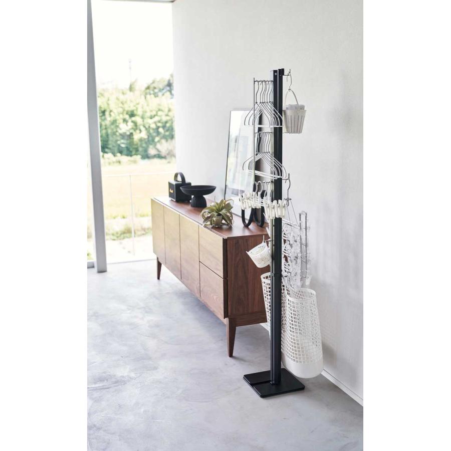 室内干し 山崎実業 正規品 tower タワー 折り畳み室内物干し 室内物干し  ブラック | tower | 05