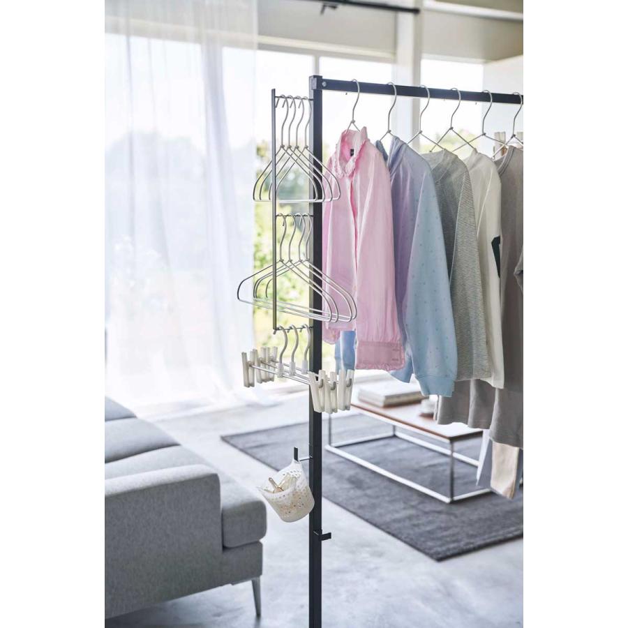 室内干し 山崎実業 正規品 tower タワー 折り畳み室内物干し 室内物干し  ブラック | tower | 06