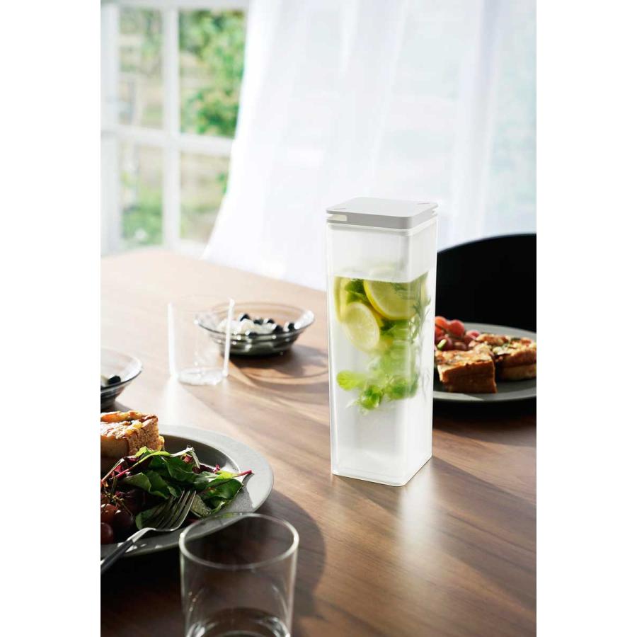 冷水筒 山崎実業 正規品 tower タワー 両方から注げる冷水筒 茶ポット 麦茶ポット  ホワイト | tower | 02
