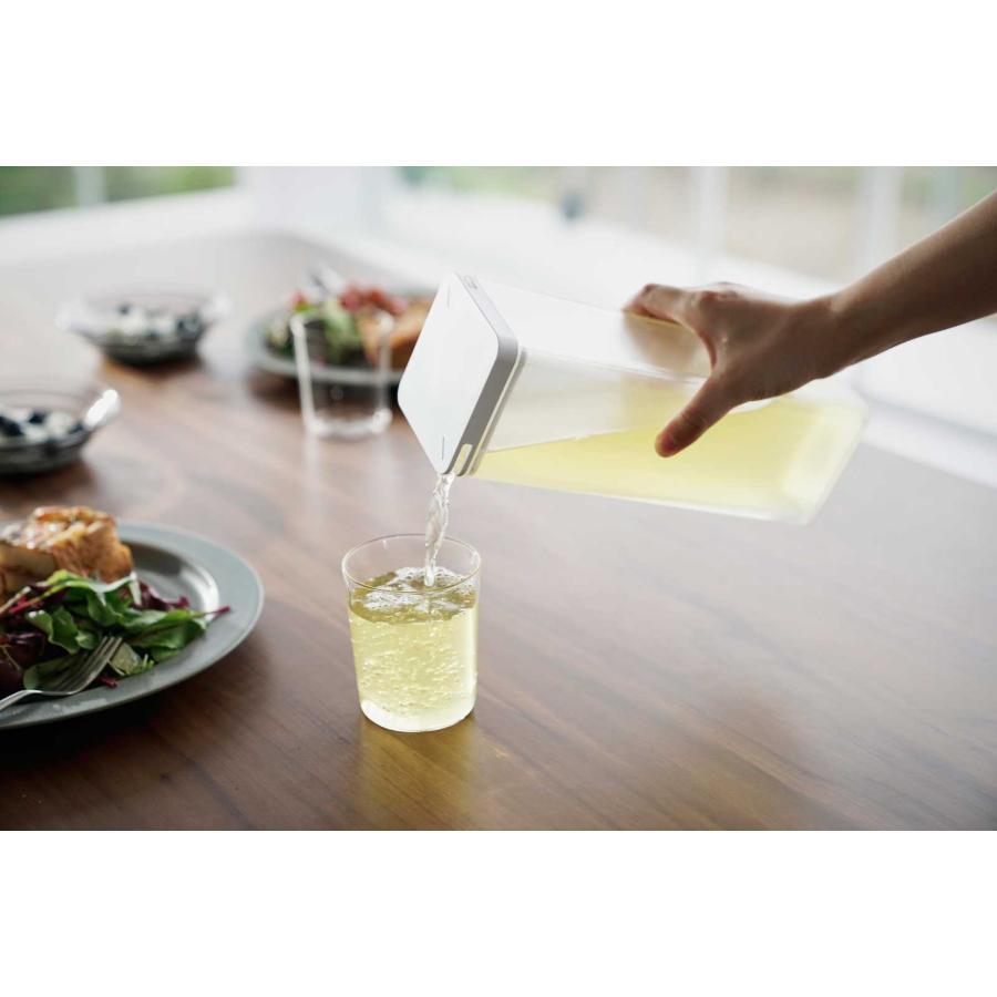 冷水筒 山崎実業 正規品 tower タワー 両方から注げる冷水筒 茶ポット 麦茶ポット  ホワイト | tower | 05