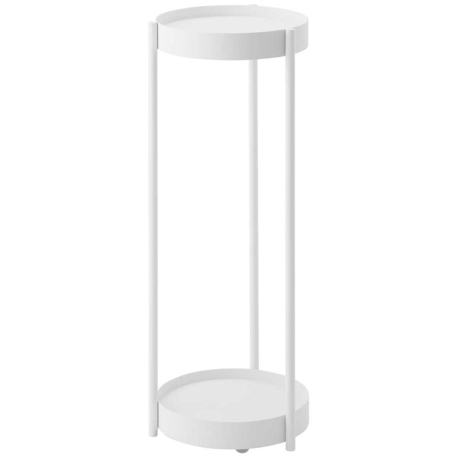 プランタースタンド 山崎実業 正規品 tower タワー キャスター付きプランタースタンド 2段 フラワースタンド ガーデンラック  ホワイト | tower | 01