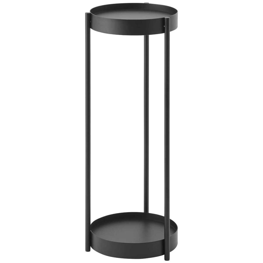 プランタースタンド 山崎実業 正規品 tower タワー キャスター付きプランタースタンド 2段 フラワースタンド ガーデンラック  ブラック | tower | 01