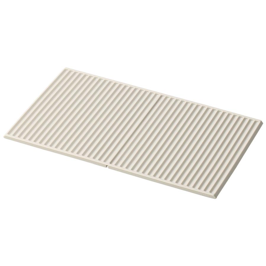 水切りマット 正規品 ideaco イデアコ スカルプチャー マット ディー 水切りラック シンク上 Sculpture Mat D サンドホワイト | 